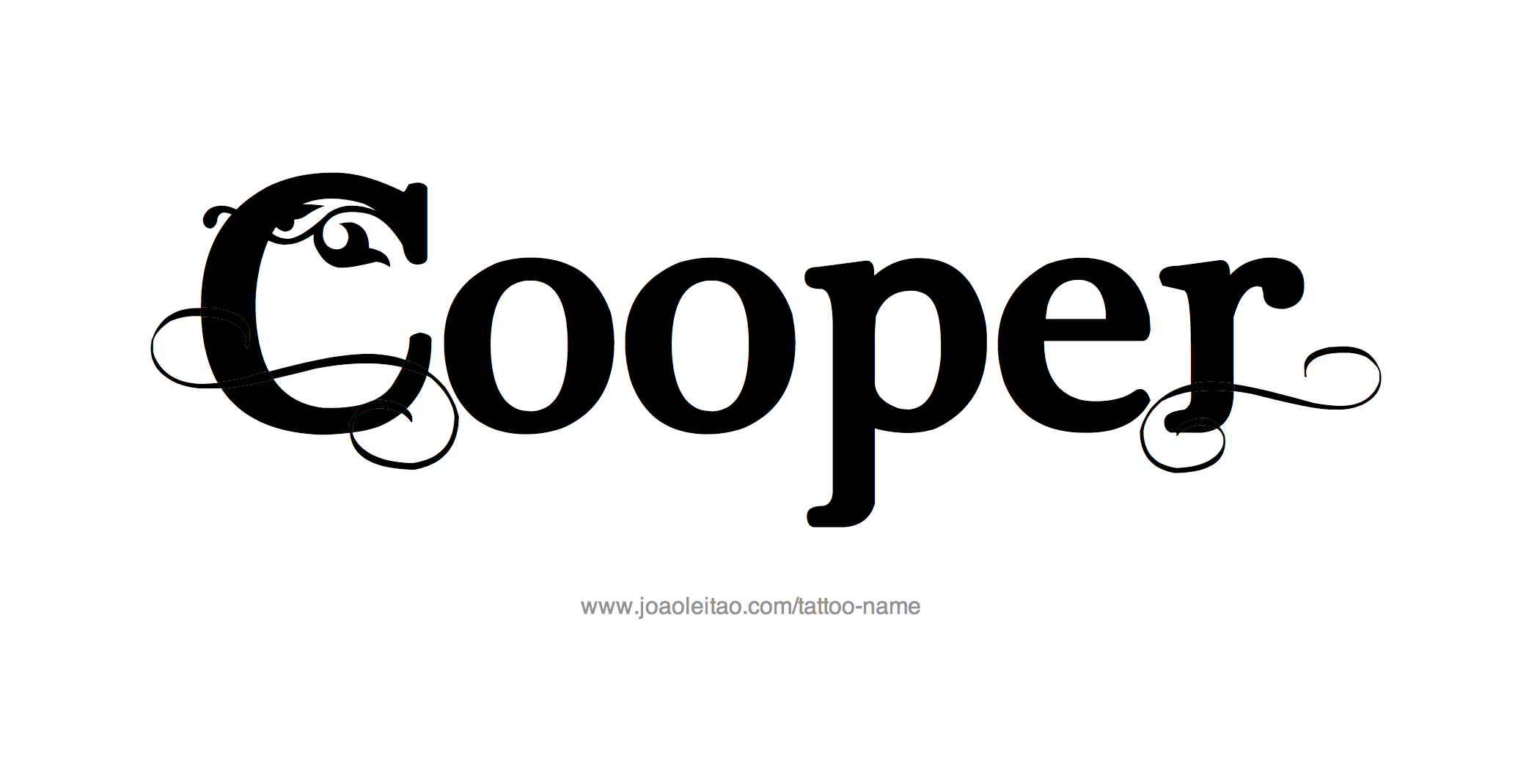 Cooper Name Tattoo Designs